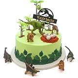 24 Stück Dinosaurier-Cupcake-Topper – Glitzernd, Mit Palmblättern & T-Rex, Für Mottopartys