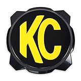 KC HiLiTES 5111 Black Hard Cover with Yellow KC Logo for Pro6 Light (ea)