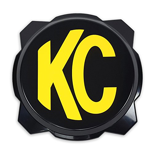 KC HiLiTES 5111 Black Hard Cover with Yellow KC Logo for Pro6 Light (ea)