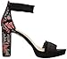 NINE WEST FOOTWEAR Women's DARANITA Fabric Heeled Sandal