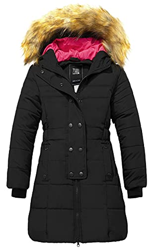 ZSHOW Girls' Long Winter Coat Parka Waterproof Warm Puffer Jacket