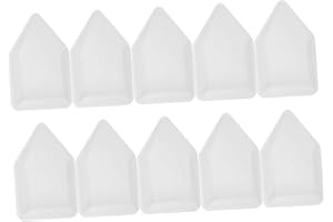 Holibanna 10pcs Medium Boat-Shaped Weigh Boats Laboratory Measuring Weighing Trays for Lab and Reloading