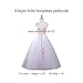 Nanwuji A-line Hoopless Petticoat Crinoline Underskirt Slips Floor Length for Bridal Wedding Dress, White, One Size