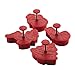 Cake Boss Decorating Tools 4-Piece Christmas Fondant Press Set, Red