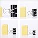 Sumind 40 Pieces Binder Clips Paper Binder Clips for Keeping Documents Together, Assorted Sizes, Black and Silver Color