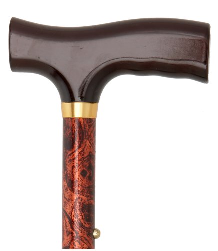 Duro-Med Designer Folding Walking Cane, Adjustable Walking Cane, Copper Swirl