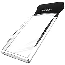 MagniPros LED Light 2X Large Rectangular Handheld Magnifier Reading Magnifying Glass - 2.3