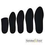 Natural Foot Orthotic Cushions, Natural Sponge Rubber Cushions with a Nylon Covering Perfect to be Worn Over Orthotic Arch Support Insoles. Mens Size 12