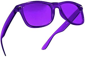 PURPLE CANYON Purple Color Therapy Glasses for Chakra Healing, Chromotherapy, and Mood