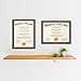 Icona Bay 8.5x11 (22x28 cm) Certificate Frames (Hickory Brown, 2 Pack), Contemporary Diploma Frames 8.5 x 11, Composite Wood Document Frames for Walls or Table Top, Lakeland Collection