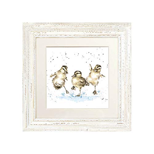 Wrendale Designs - 'Puddle Ducks' Framed Card - White
