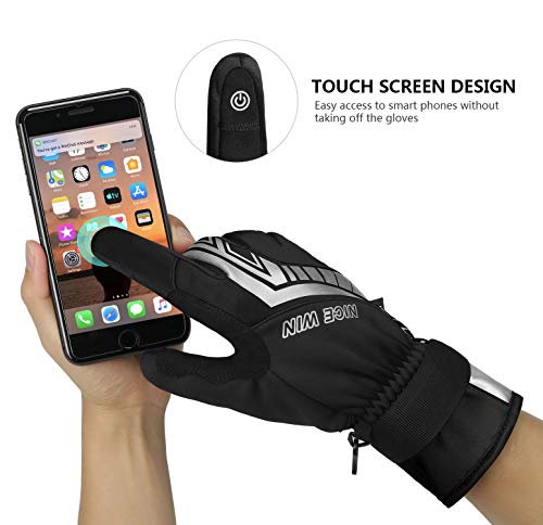 image for NICEWIN Winter Waterproof Motorcycle Gloves Touch Screen Men Women-Win