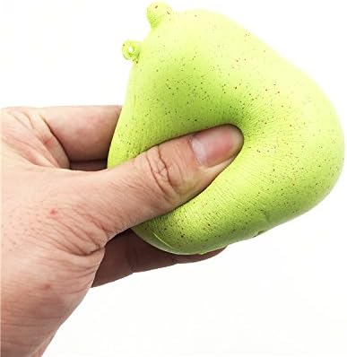 Kawaii Green Pear Squishy Toys Charm 3.3'' Fruit Cell Phone Bag Strap Pendant Toys Stress Relief Toys 1PC