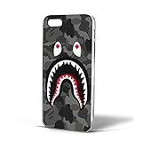 Bape Shark Black Army Pattern for Iphone Case (iPhone 6s Black)