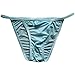 Mlovew Men's Comfortable Silky Bugle Pouch Tanga Briefs Strings Bikini Underwear