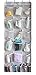 MISSLO Mesh Waterproof Hanging Over the Door Organizer For Accessories Storage (15 Extra Large and 6 Middle Pockets)