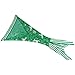 NOPTEG Mermaid Tail Blanket Crochet Knitted Living Room Sleeping Bag Birthday Gift for Kids 59inch x31.5 inch (Reindeer Snowflake,Green)