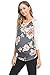 Hello Miz Women's Baseball Crew Neck Flower Raglan sleeve Maternity T-Shirt Top (Medium, Navy/Ivory)