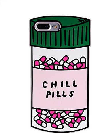Urberry iPhone 7Plus/8Plus Case,3D Pills Bottle Design Case for iPhone 7Plus/8Plus with a Free Screen Protector