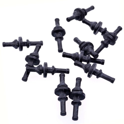 Cosmos 12 Pieces Black Rubber PC CPU/Case Fan Mounting Screws Rivets