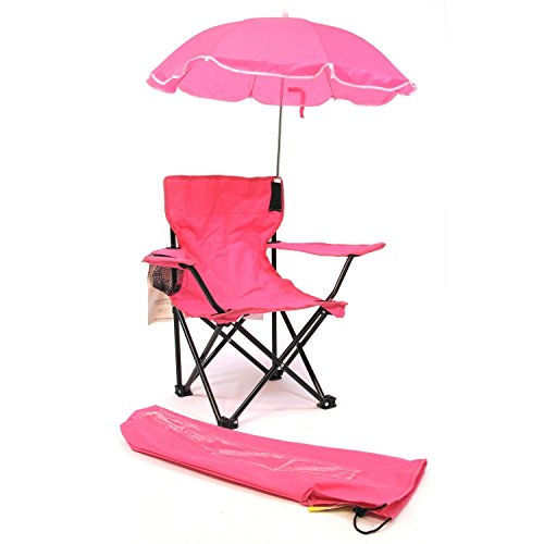 Redmon For Kids Beach Baby Kids Umbrella Camp Chair (Combo of Hot Pink and Purple) - Thumbnail 2