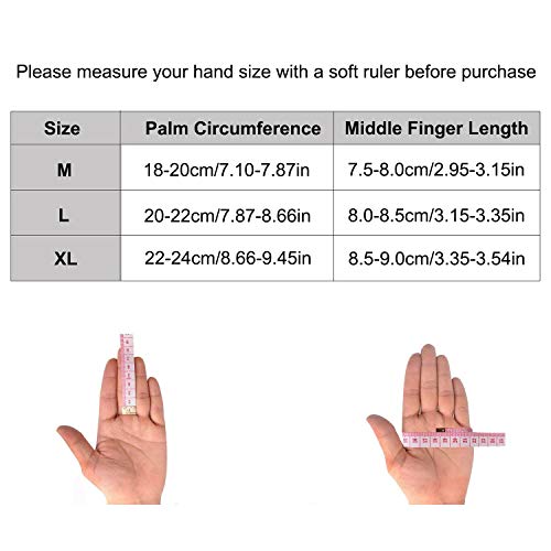 EXski Waterproof Winter 3-Finger Ski Gloves Warm Insulated Snow Mittens for Cold Weather Snowboard Snowmobile Medium