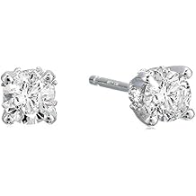 0.50 Carat Certified Diamond Stud Earrings, (K-L Color, I1-I2 Clarity)