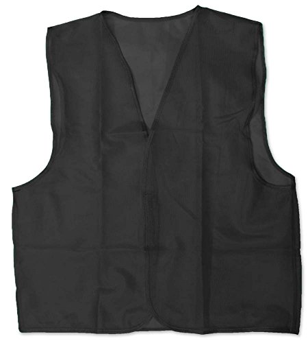 Breathable Mesh Safety/Jersey Vests | Universal Fit | Black | Green | Yellow | Orange