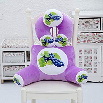 Questquo Plush Squishy 3d Fruit Printing U Shape Neck Pillow Waist