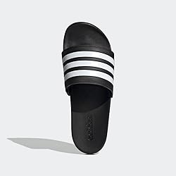 adidas Unisex Adilette Comfort Slides Sandal, Core
