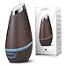 SmartMist Aromatherapy Essential Oil Diffuser - Modern Wood Finish, Auto Shut-off, LED Lights, 3 Mist Settings for Aroma - Ultrasonic Cool Air Purifier Humidifier for Room