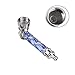 Blue Mini Alloy Herb Tool with Five Stainless Steel Screen Filters