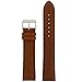 Tech Swiss Extra Long Watch Band Genuine Leather Calfskin Light Brown 22 millimeters