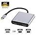 USB-C to Dual HDMI Adapter 4K @60hz, TOPOINT Type C to HDMI Converter Compatible MacBook/MacBook Pro 2016/2017/2018, MacBook Air 2018 Samsung Galaxy S9/S9+/S8/S8+, Surface Book 2