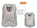 Gesentur Inflatable Travel Pillow +Eye Mask +Ear Plug, Airplane Pillow,Ergonomic and Portable Head Neck Rest Pillow,Patented Design for Airplanes,Cars,Buses,Trains, Office Napping,Camping (Gray)