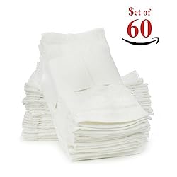 See Soft Touch Linen Terry Cloth Face Towels, 12 x 12-Inch, Pack of 60, White Details