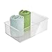 InterDesign Clarity Cosmetic Organizer Tray for Vanity Cabinet to Hold Makeup, Beauty Products - Extra Deep, Clear