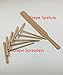 ASIBT 6-Piece Crepe Spreader & Spatula Set，All Natural Beechwood Construction From Indigo True Company