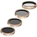 Neewer 4 Pieces Lens Filters Kit for Autel X-Star Drone, Includes CPL ND4 ND8 ND16 Filters, Made of Ultra High Definition Glass and Aluminum Frame (Gold)