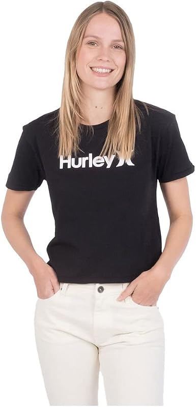 W Oceancare O&o SS Tee Maglietta, Nero, L Donna