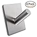 KONE Adhesive Coat Hooks, Heavy Duty Stainless Steel Decorative Stick Wall Hooks Hats Keys Utility Hooks for Home Kitchenware 4 Pcs