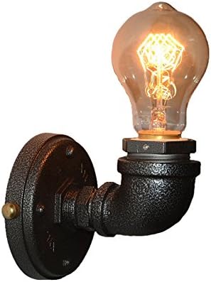 JZGLDS Simple Retro Industrial Iron Pipe Decorative wall lamp Wall Fixture1