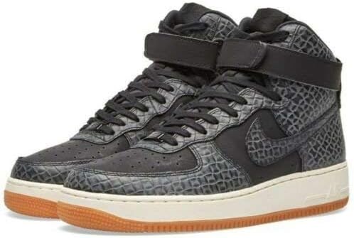 Amazon ナイキ エア フォース 1 Air Force 1 Hi Prm レディース 009 ハイカット バッシュ Black スニーカー