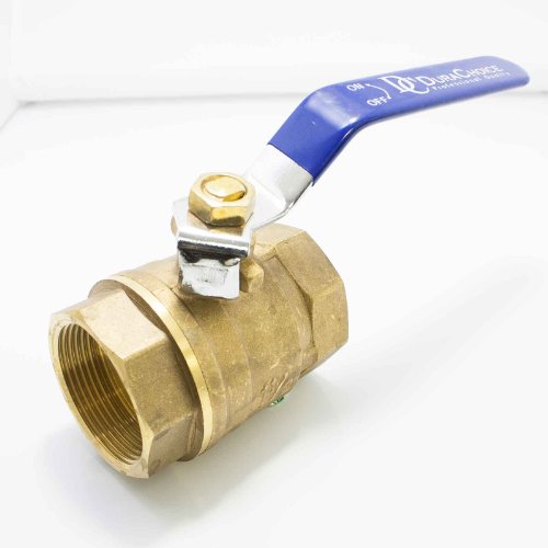 1/4" Brass Ball Valve - Full Port 600WOG for Water, Oil, and Gas with Blue Handle
