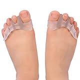 Gel Toe Separator Toe Spacers Toe Stretchers for Men and Women Easy Wear in Shoes for Bunion Relif Toe Straightener & Quickly Alleviating Pain After Yoga and Sports Activities