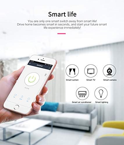 Interruptor de luz WiFi inteligente mdulo de interruptor de luz de rel inalmbrico control remoto de la aplicacin TuyaSmart Life Smart compatible con Alexa Google Home