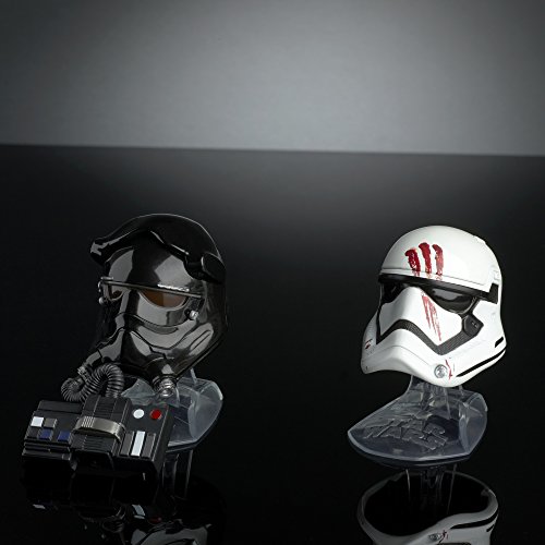 Star Wars Black Series Titanium Series Finn and First Order Tie Fighter Pilot Helmets