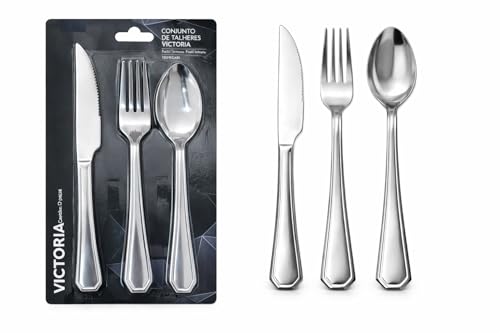 Conjunto de Talheres em Aço Inox Grosso – Qualidade, Design Premium e Máxima Durabilidade (12)