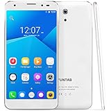 YUNTAB 5 Inch 4G Unlocked Android Smartphone, Support Dual SIM Cards, 32GB Storage, Quad-core Processor, HD Touch Screen, with Dual Camera WiFi &amp; GPS (S505-White)