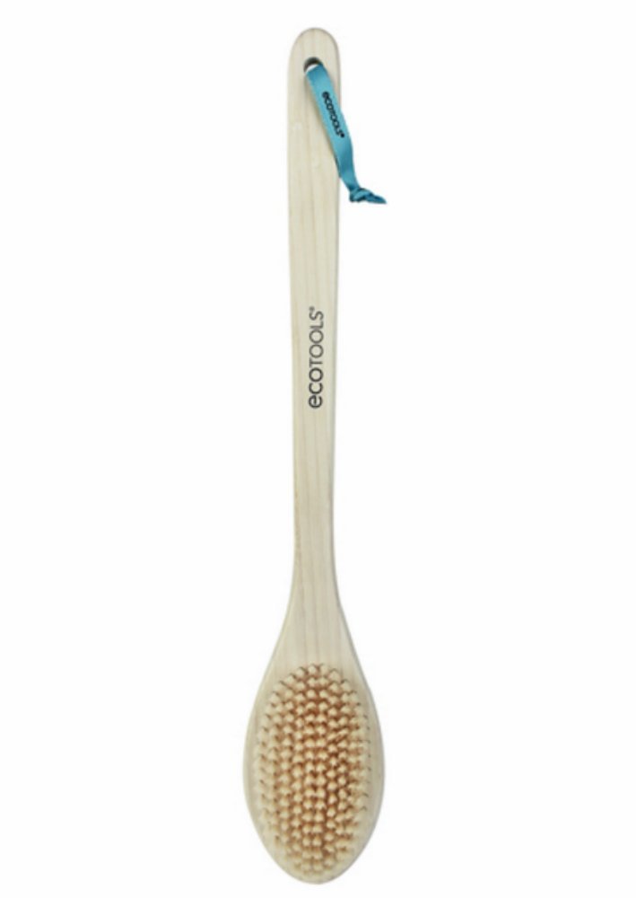 EcoTools Bamboo Bristle Bath Brush, Loofah Scubber Brush, Great for Bath and Shower : Shower Brush : Beauty